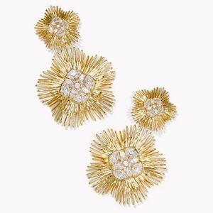 NWT Kendra Scott Dira Crystal Statement Earrings in White Mix